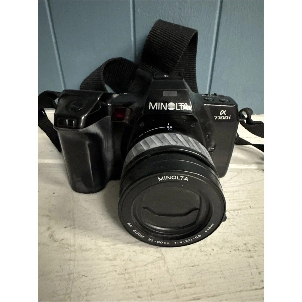Minolta A 7700i SLR Camera W/ AF Zoom 35-105mm 3.5-4.5 Lens PARTS ONLY‎